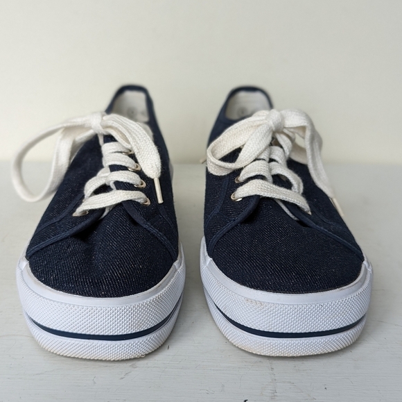 No Boundaries Y2K Platform Denim Low Top Sneakers - Picture 6 of 7